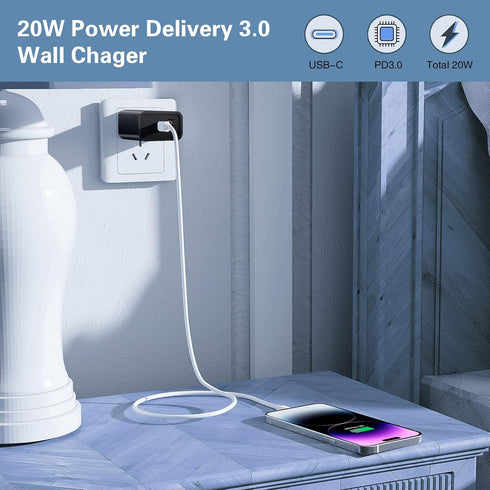 5 Pack USB C Wall Charger Block Boxeroo Dual Port PD Power Delivery Fast Type C Charging Block USB C Adapter Plug Box Brick for iPhone 15 Pro Max,...