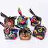 100PCS Halloween Treat Bags Candy Bags, Kids Trick or Treat Bags Goodie Bags, Cute Rabbit Ear Small Halloween Cookies Plastic Gift Bags for Hallow...