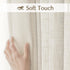 FMFUNCTEX Side Light Linen Texture Semi Sheer Narrow French Door Panels for Front/Glass Door, Window - 24 Inch L x 72 Inch W x 2 Panels...