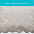FRESH IDEAS Ruffled Bed Pillow Shams with Embroidered Eyelet Detail, King, Ivory, 2-Pack...