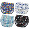 Joyo roy 4Pcs Plastic Underwear for Potty Training Swim Diaper Covers for Toddlers Cloth Diaper Cover for Boys Rubber Pants Waterproof Plastic Und...
