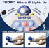 Quick Push Bubble Game Machine, Pop Game Puzzle Educational Console, Light Up Handheld Squeeze ADHD Stress Relief Fidget Toys for 3+ Boys Girls Ki...