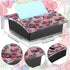 Rhinestone Self Stick Note Dispenser 4 x 4 Inches Pop up Note Pad Holders with Leopard Print Top Sticky Memo Holder for Office Home Classroom Desk...