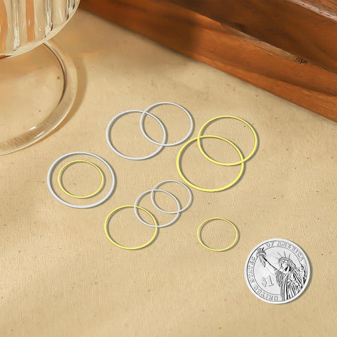 520Pcs Earring Hoops for Jewelry Making,with 120Pcs Round Beading Hoops Earring Findings Hoop Earrings and 200Pcs Earring Hooks,200Pcs Earring Bac...