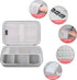 Canboc Hard Electronic Organizer Travel Case Electronics Accessories Cable Gadget Wire Storage Bag Double Layer Shockproof Box for Charger, Cord, ...