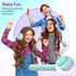 Kids Headphones, Wired Headphones for Kids Over Ear with Microphone, 85/94dB Volume Limiter Headphones for Girls Boys with Sharing Jack, Foldable ...