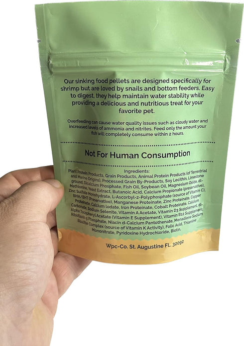 Aquarium Shrimp Food - Sinking Pellets for Aquatic Shrimp, Snail, Bottom Feeders - Complete Nutrition for Tropical Shrimp and Other Invertebrates...