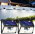 2Pack Solar Deck Lights Outdoor, Waterproof Fence Lights with Motion Sensor (3 Modes 178LED), Bright Wireless Wall Light for Outside Yard Garden...