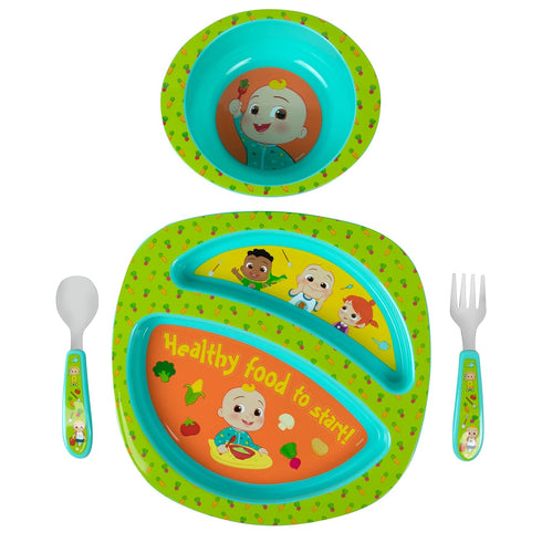 The First Years CoComelon Dinnerware Set - Toddler Plates and Toddler Utensils- 4 Count...