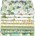 Aubliss 8pcs Fat Quarter Fabric Bundles 19.6'' x 19.6''(50cm x 50cm) Cotton Craft Fabric Pre-Cut Squares Sheets for Patchwork Sewing Quilting Fabr...