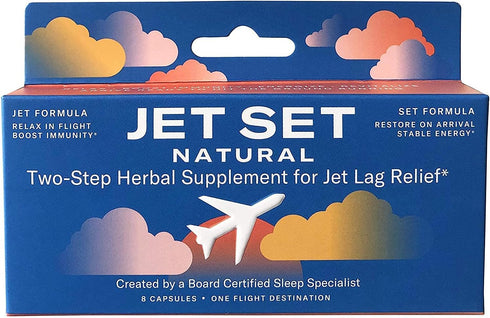 | Sleep Specialist Created | Two Step Jet Lag Relief | Relax in Flight, Energize on Arrival | Vegan | Travel Must Have | Flight & Travel Essential...