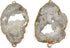 LE SKY 5 Pcs Natural Stone Connectors White Irregular Druzy Geode Agate Pendants Healing Chakra Energy Stone for Jewelry Making Necklace...