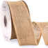 Ribbli Jute Burlap Ribbon 2 Inch x 10 Yard,Natural Solid Ribbon for Crafts,Gift Wrapping,Wreath,Tree Decoration,Outdoor Decoration(Non-Wired)...