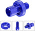 X AUTOHAUX 4 Pcs M10 Brake Clutch Cable Line Adjuster Screw Adjusting Bolt with Slotted for Motorcycle Bike Scooter Aluminum Alloy Blue Green...