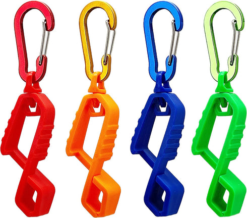 Glove Clip with Metal Carabiner, Glove Holder, Glove Keeper, Glove Hanger for Safety Work/Construction Worker...