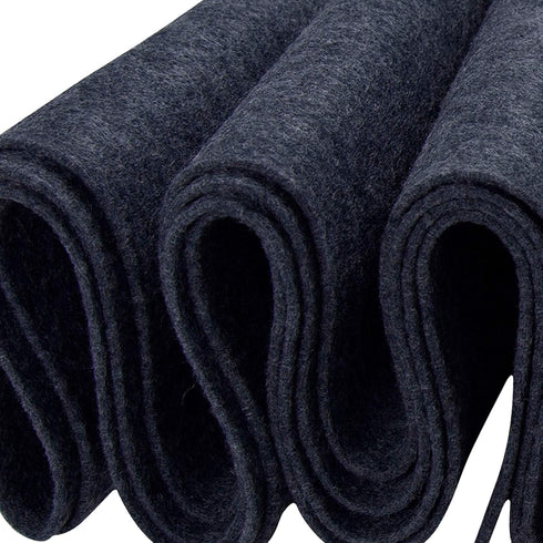 FabricLA Craft Felt Fabric - 18" X 18" Inch Wide & 1.6mm Thick Felt Fabric - Charcoal 456 - Use This Soft Felt for Crafts - Felt Material Pack...
