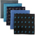 SHLAX&WING 5 Pieces Assorted Mens Silk Pocket Square Handkerchiefs Set 71...