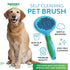 Self Cleaning Pet Brush for Dogs and Cats - Cat Brush, Dog Hair Brush for Shedding - Cat Grooming Tool Dog Brush for Long & Short Haired Pets - Ca...