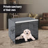 Dog Crate Cover for Wire Cages 24 Inch Indoor Breathable Polyester Pet Kennel Cover Machine Wash & Dry Double Door Small (Cover Only)...