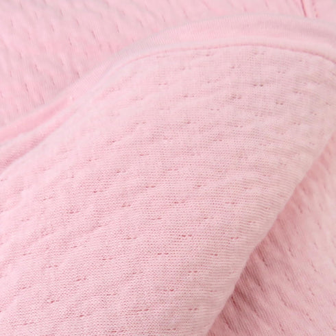 HonestBaby Organic Cotton Matelasse Reversible Receiving Blanket, Pink, One Size...