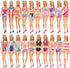 BARWA 10 Sets Doll Clothes Including 5 Bikini Swimsuits 5 Outfit Tops and Pants with 10 Shoes for 11.5 inch Dolls...