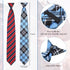Janmercy 6 Pcs Clip on Tie for Men Clip on Easy Necktie Striped Solid Plaid Dots Mixed Lot Tie for Office School, 20 Inch (Retro Style)...