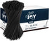 Crystalware, Plastic Stir Straw, Sip Stirrer, For Coffee and Cocktail, 7 1/2 Inches 1000/Box, Black...