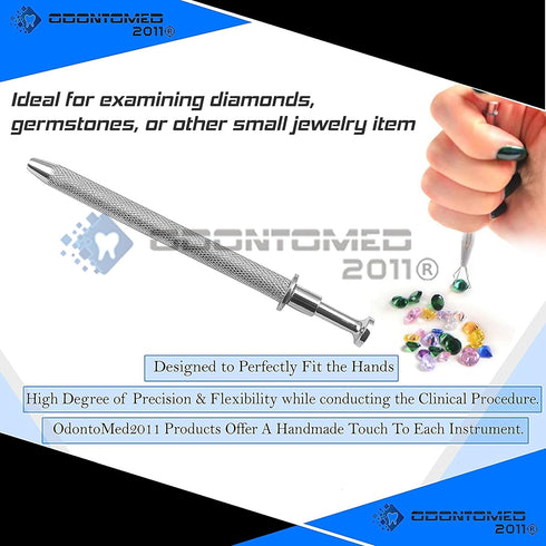 OdontoMed2011® IC Pickup/Thread Picker/BGA Chip Picker/Electronic Component Catch/ 4 Clamp IC Chip Metal Catcher/Manicure Cotton Ball Claw. ODM...