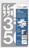 CHARTPAK Self-Adhesive Vinyl Numbers, 3 Inches High, White, 10 per Pack (01176)...