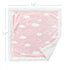 American Baby Company Heavenly Soft Chenille Sherpa Security Blanket, Pink, 14" X 14", Warm and Cozy for Boys and Girls...
