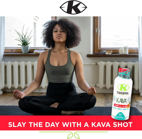 Kava Shot Tropical Blast - Kava Drink - Kava Root Extract Supplement - Alcohol Replacement Drinks - 1 Pack...