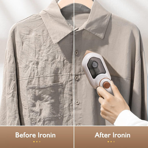 Travel Iron Mini With Steam, Travel Steamer For Clothes Portable Mini, 180° Rotatable Handheld Vapor Garment Steamers For Clothes - Mini Ironing M...