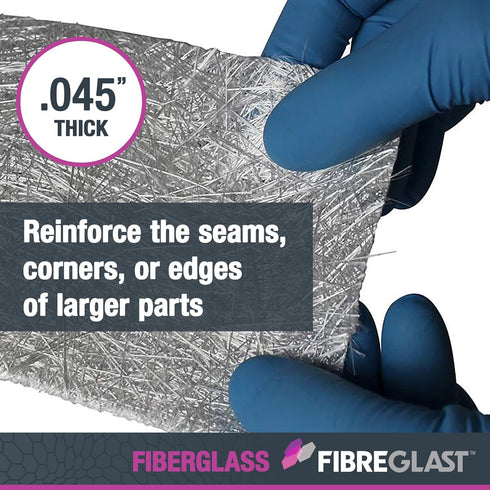 Fibre Glast Fiberglass Chopped Strand Mat Tape – Strong, Easy to Use & Lightweight Glass Fiber for Structural Reinforcement & Repair Kits — 1.5 Ou...