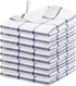 Nialnant Cotton Terry Kitchen Towels,12 x 12 Inches Dish Cloths Set of 8,Super Soft and Absorbent Dish Rags for Cleaning - Navy Blue Plaid...