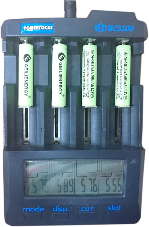 Rechargeable AAA Batteries, 1.2V 600mAh NiMH Precharged Triple A Solar Batteries for Garden Lights, Remotes Mice and Household Devices (Pack of 12...