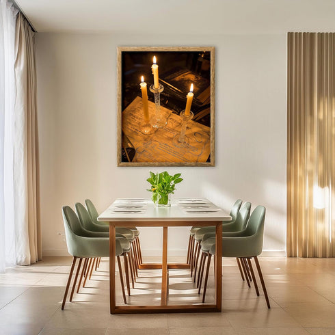 Posterizer 1 pcs-candlelit dinner for two at home -cute Valentine's Day poster -3-Romantic Art-Holiday Poster -Gift for Couples boyfriend girlfrie...