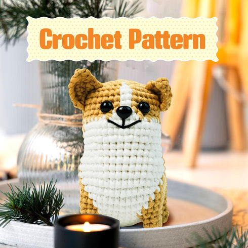 Crochet Kit for Beginners Adults&Kids (13+),Starter Friendly Crochet Kit with Step-by-Step Video Tutorials,Learn to Dog Crochet Animal Kits,DIY Kn...