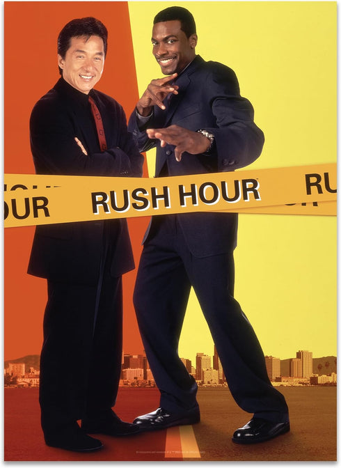 AQUARIUS Rush Hour Movie Art Vuzzle (300 Piece Jigsaw Puzzle) - Glare Free - Precision Fit - Officially Licensed Rush Hour Movie Merchandise & Col...