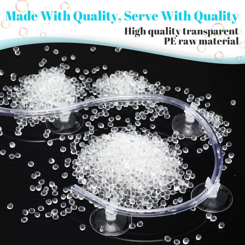 Boao 32.8 ft Aquarium CO2 Proof Tubing Clear Airline Tubing Aquarium Air Tubing 5/16 Inch with 12 Pcs Suction Cups Aquarium Air Pump Accessories f...