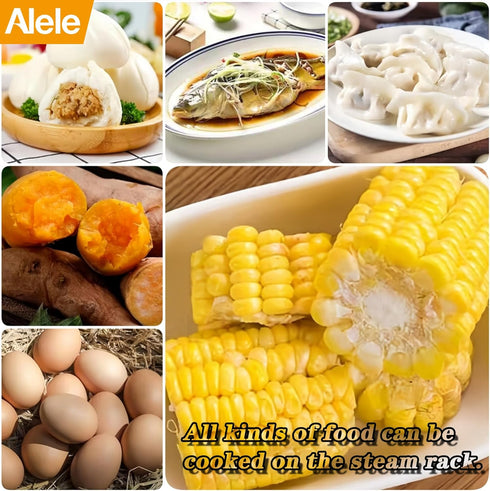 Alele Steam Rack 7Inch Trivet Stainless Steel Steaming Rack Electric Pressure Cooker steam Rack Stand for Instant Pot Pressure Cooker Food Heating...