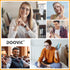 DOOViC 4 Pack Blue Light Blocking Reading Glasses Anti Eyestrain Fashion Classic Style Spring Hinge Computer Readers for Women Men 1.50 Strength...
