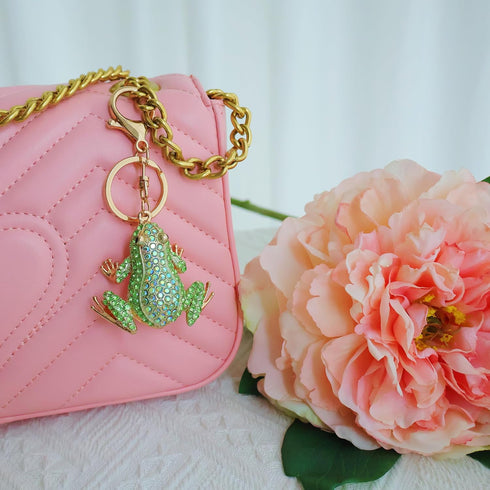 Cute Keychain Women Key Chains For Car Kawaii Anime Crystal Bling Pink Keychains Ring For Bag Purse Charm Accessories...