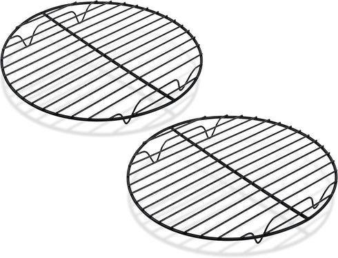 TeamFar Cooling Rack, 9inch Round Baking Wire Rack with Stainless Steel Core & Nonstick Coating, for Roasting Grilling Steaming, Non Toxic & Sturd...