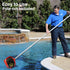 Durable Pool Net Skimmer Heavy Duty Pool Skimmer Net Fine Mesh Big Pool Net Skimmer Head Pool Leaf Net Rake Pool Nets for Cleaning Swimming Pool &...
