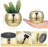 Disco Ball Planter Gold,Disco Ball Vase,Disco Ball Plant Pot,Disco Ball Flower Pot,Mosaic Glass Mirror Ball Planter,Disco Decor Candle Holder Vase...