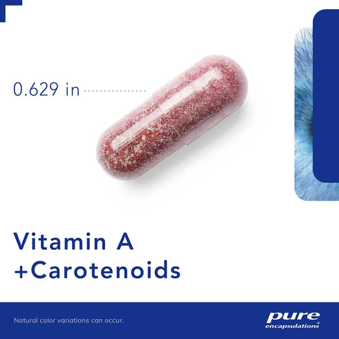 Pure Encapsulations Vitamin A + Carotenoids (Lutein, Zeaxanthin, and Astaxanthin) | Hypoallergenic Dietary Supplement | 30 Capsules...