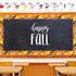 Whaline 66FT Fall Bulletin Board Borders Autumn Leaves Pumpkin Squirrel Hedgehog Sunflower Rain Boots Mushroom Border Trim Thanksgiving Bulletin B...