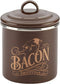 Ayesha Curry Enamel on Steel Bacon Grease Can / Bacon Grease Container - 4 Inch, Brown...