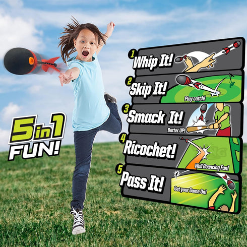 Zing Zooperball 2 Pack, Long-Distance Super Bounce & Throw Ball, Indoor & Outdoor Fun Flyer, for Ages 8 and Up...
