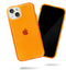 SteepLab Neon Highlighter Case for iPhone, The Grippy Jelly Case w/Protective Air Pockets (Intense Bright Orange, iPhone 13)...